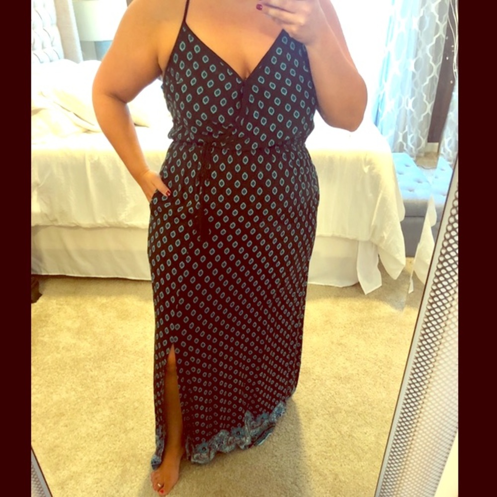 Black & Teal dress